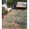Homeroots 5' X 8' Sage Gray And Pink Abstract Washable Indoor Outdoor Area Rug 606123 - alternate 1