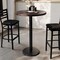 Flash Furniture Bennett 30 in Round Solid Wood Indoor Tabletop in Dark Brown with 18 in Round Bar Height GSF-RD30-DKBRN-TR18B-GG - alternate 4
