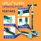 Lifemaster 3-Wheel Kids Scooter, LED Deck and Wheels, 5-Height Adjustable Handlebar, Aqua LMLUSA11 - alternate 3