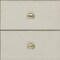 Homeroots 21" Beige Wood Two Drawer Nightstand 489770 - alternate 5