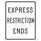 Sign Solutions Usa Traffic Sign, 48 in Width, Aluminum Sign, Vertical Rectangle DUS06DWT4860R3-42B - alternate 1