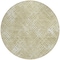 Homeroots 8' Beige Tan And Ivory Round Geometric Washable Indoor Outdoor Area Rug 588288 - alternate 4