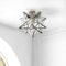Jonathan Y Stella 12 in. Moravian Star Metal/Glass LED Flush Mount, Nickel JYL9035E - alternate 5