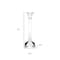 Homeroots Set of Two Clear Crystal Tabletop Taper Candlesticks, 2PK 375914 - alternate 2