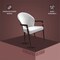 Leisuremod Opaline Series Elegant Wooden Dining Chair in Black Velvet and White OC24BLW - alternate 4