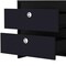 Homeroots 22" Black Wood Two Drawer Nightstand 534889 - alternate 3