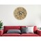 Homeroots 24" Natural Distressed Solid Wood Silent Analog Round Wall Clock 554636 - alternate 1