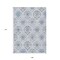 Homeroots 9' X 12' Gray And Denim Blue Medallion Washable Indoor Outdoor Area Rug 587660 - alternate 5