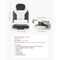 Vevor Boat Seat High Backrest Folding Boat Seat Sponge Cushion Black and Grey AD75186 - alternate 2