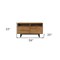 Homeroots 59" Brown Solid Wood Four Drawer Double Dresser 518613 - alternate 5