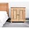 Homeroots 28" Distressed Natural Solid Wood Nightstand With Storage 555407 - alternate 3