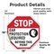 Signmission Stop Ear Protection Required Beyond, 18 Inch X 18 Inch, Vinyl Decal OC-D-18-178 - alternate 2