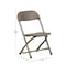 Flash Furniture Kids Brown Plastic Folding Chair, PK2 2-Y-KID-BN-GG - alternate 4