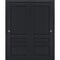 Sartodoors Sliding Closet Double Bi-fold Doors Solid Core Modern Interior VEREGIO7411DBF-ANT-72 x 80 (4* 18x80) - alternate 1