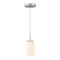 Westinghouse Shamus 1-Light Indoor Mini Pendant, Brushed Nickel, White Opal Glass 6135300 - alternate 4