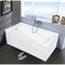 Kingston Brass 60-Inch Acrylic Rectangular 2-Wall Corner Alcove Tub with Corner Apron, Left Hand Drain Hole VTAM6032L22S - alternate 3