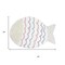 Homeroots 32" White Pink And Purple Cotton Fish Shaped Youthful Bath Rug 634901 - alternate 5