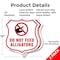 Signmission Alligator Warning Shield Sign Do Not Fee, 12 inch X 12 inch, Aluminum Metal Sign, 2PK SHI-A-2PACK-12-355 - alternate 3