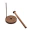 Homeroots Free Standing 5.88in Wood Paper Towel Holder 478233 - alternate 2