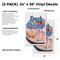 Signmission Fresh Shrimp, Vinyl Decals Only 24 Inch x 36 Inch, Vinyl Decal, 2PK DSB-2436-2PACK-Fresh Shrimp - alternate 2