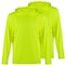 Protectx Sun Protection Hoodie, Polyester, Neon Green, M, 2 PK HD-APL130-NGN-02-M - alternate 1