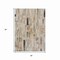 Homeroots 3' X 5' Taupe And Gray Striped Washable Indoor Outdoor Area Rug 615524 - alternate 5