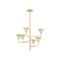Hudson Valley Lighting Alora 32 in. Chandelier Vintage Gold Leaf/Gilded Ivory 1286-VGL/GLI - alternate 3