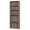 Homeroots 71" Taupe Distressed Wood Adjustable Five Tier Bookcase 355725 - alternate 1