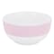 Martha Stewart 12 Piece Banded Fine Ceramic Dinnerware Set in Blush Pink 138982.12 - alternate 4