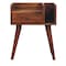 Homeroots 22" Brown Solid Wood One Drawer Nightstand 651561 - alternate 1