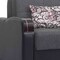 Homeroots 74" Gray Chenille Convertible Futon Sleeper Sofa And Toss Pillows With Storage 607195 - alternate 5