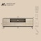 Manhattan Comfort Arvon 71 in TV Stand With Metal Legs in Black and Natural TV1550-1 - alternate 4