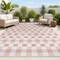 Jonathan Y Darcy Traditional Geometric Bold Gingham Salmon/Cream 3 ft. x 5 ft. Indoor/Outdoor Area Rug TSN201B-3 - alternate 1