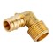 Thrifco Plumbing 3/4" x 3/4" Brass Elbow F1960 x MPT Lead Free - (PEX A) 7920136 - alternate 3