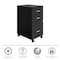 Space Solutions 14.25 in W 3 Drawer Mobile Vertical File Cabinet, Black 24427 - alternate 6