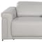 Homeroots 86in Light Gray and Black Italian Leather Power Reclining Loveseat With Storage 720530 - alternate 6