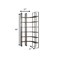 Homeroots 90" Black And Brown Iron and Wood Six Tier Bookcase 380588 - alternate 3