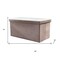 Homeroots 30" Taupe Boucle Storage Ottoman 590482 - alternate 1