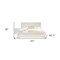 Homeroots Two Piece White Solid and Manufactured Wood Bedroom Set 569370 - alternate 4