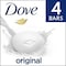 Dove White Bar Soap, 3.75 Ounce, 4 bars, 18PK 61140 - alternate 2