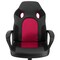 Elama High Back Adjustable Faux Leather and Mesh Office Chair in Black and Burgundy ELM-F-007 - alternate 3