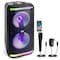 Pyle Pyle Portable Bluetooth PA Speaker System, 600W Rechargeable, Recorder, Microphone, Party Lights PPHP288B - alternate 1