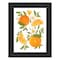 Homeroots Citrus Orange Botanical Black Framed Print Wall Art 529838 - alternate 3