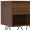 Homeroots 24" Walnut Solid Wood Two Drawer Nightstand 640741 - alternate 5