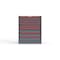 Strong Hold 8 drawer cabinet - (5x 2ft, 3x 4ft) - Red accents - Keyed Different S3036-PPDAS-0802DS - alternate 1
