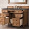 James Martin Vanities Brittany 48'' S Vanity, Saddle Brown w/ Parisien Bleu Silestone Top w/FreePower Wireless Charger 650-V48-SBR-FPBL - alternate 4
