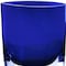Homeroots 8" Cobalt And Clear Oval Lead Free Crystal Table Vase 375811 - alternate 2