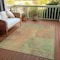 Homeroots 5' X 8' Artichoke Green And Gold Abstract Washable Indoor Outdoor Area Rug 615585 - alternate 6