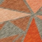 Homeroots 8' Rust Gray And Pink Round Geometric Washable Indoor Outdoor Area Rug 600392 - alternate 5