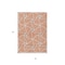 Homeroots 3' X 5' Salmon And Ivory Geometric Washable Indoor Outdoor Area Rug 612899 - alternate 6